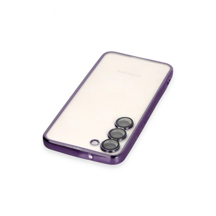 Samsung Galaxy S24 Kılıf Razer Lensli Silikon - Mor