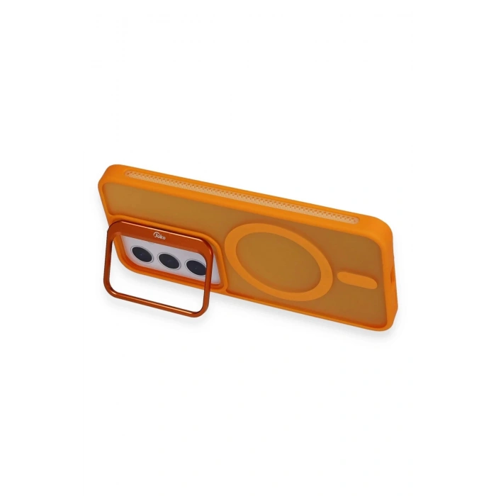 Samsung Galaxy S24 Plus Flet Lens Magsafe Kapak - Turuncu