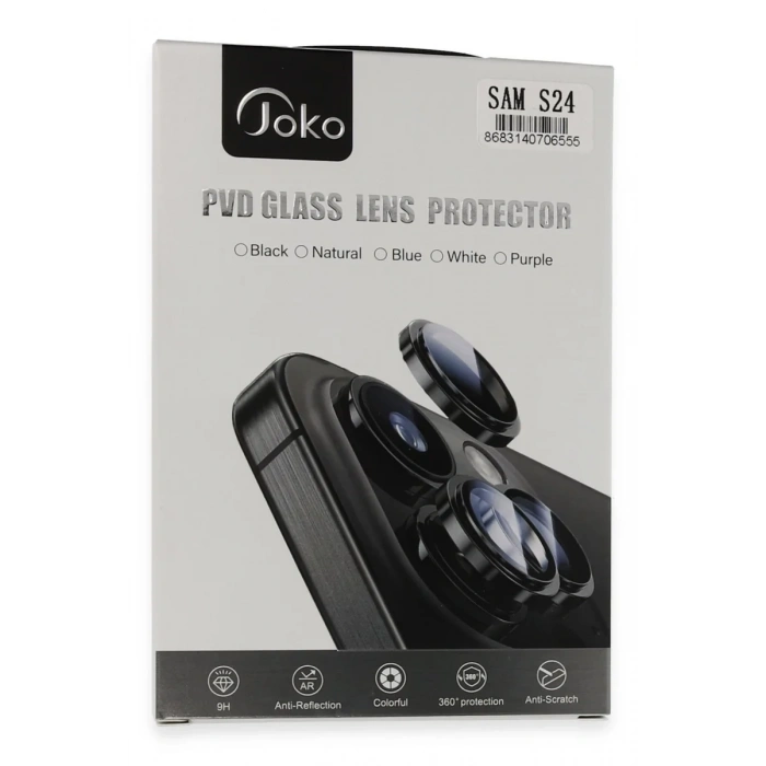 Samsung Galaxy S24 PVD Metal Kamera Lens - Siyah