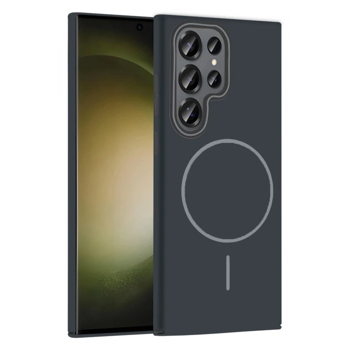 Samsung Galaxy S24 Ultra Broş Magsafe Kapak - Füme