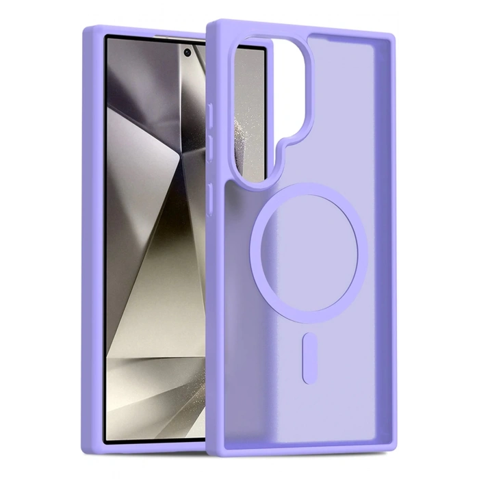 Samsung Galaxy S24 Ultra Jota Magsafe Kapak - Lila