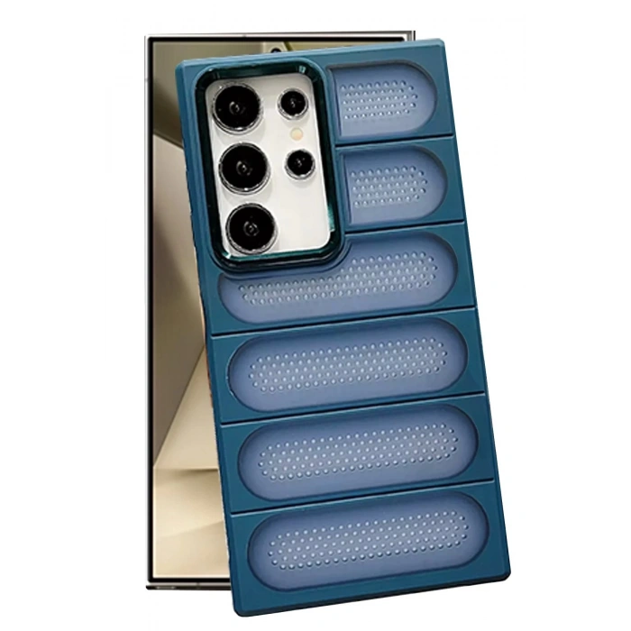 Samsung Galaxy S24 Ultra Kılıf Airmax Silikon Kapak - Lacivert