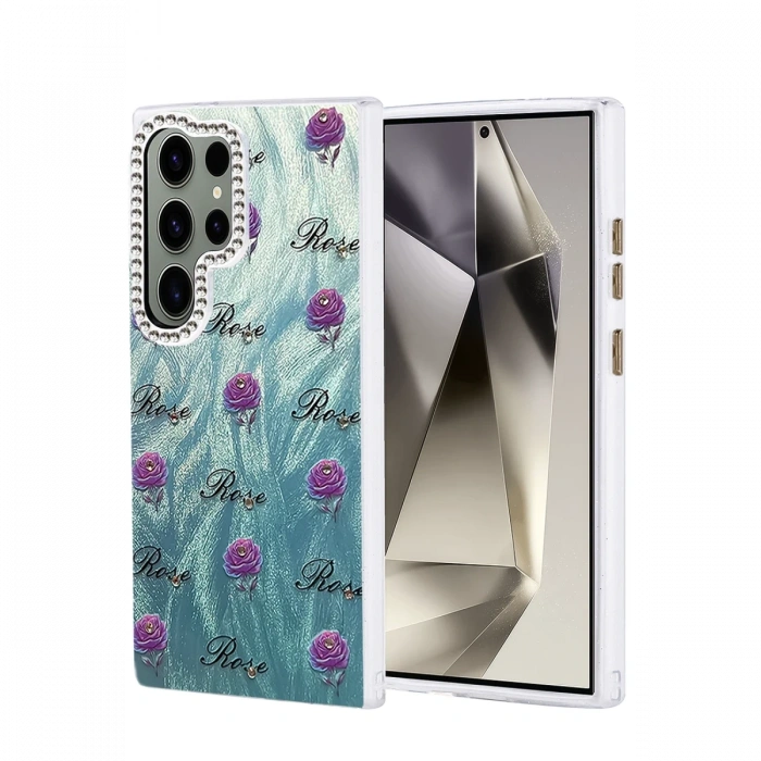 Samsung Galaxy S24 Ultra Kılıf Blade Aynalı Desenli Kapak - Desen 9