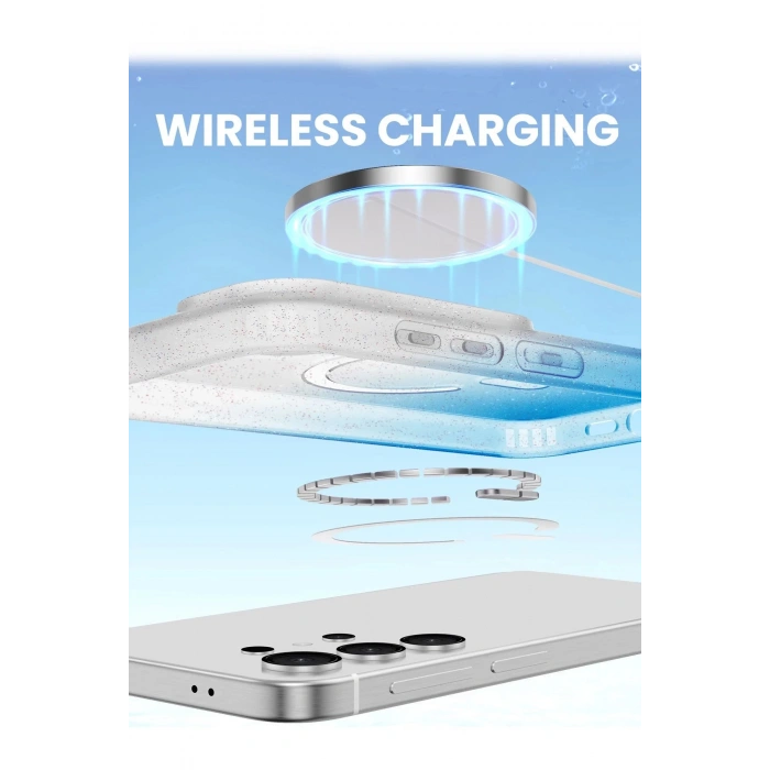 Samsung Galaxy S24 Ultra Pummel Shiny Magsafe Kapak - Siyah