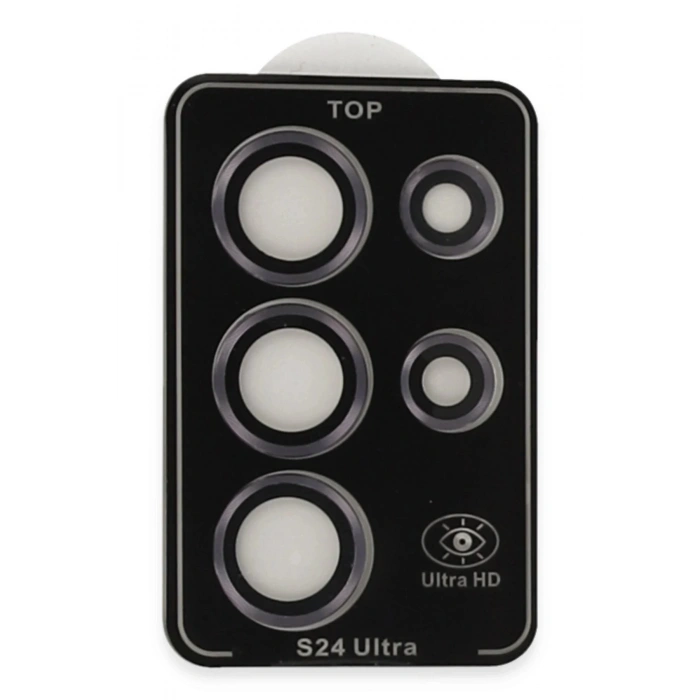 Samsung Galaxy S24 Ultra PVD Metal Kamera Lens - Derin Mor