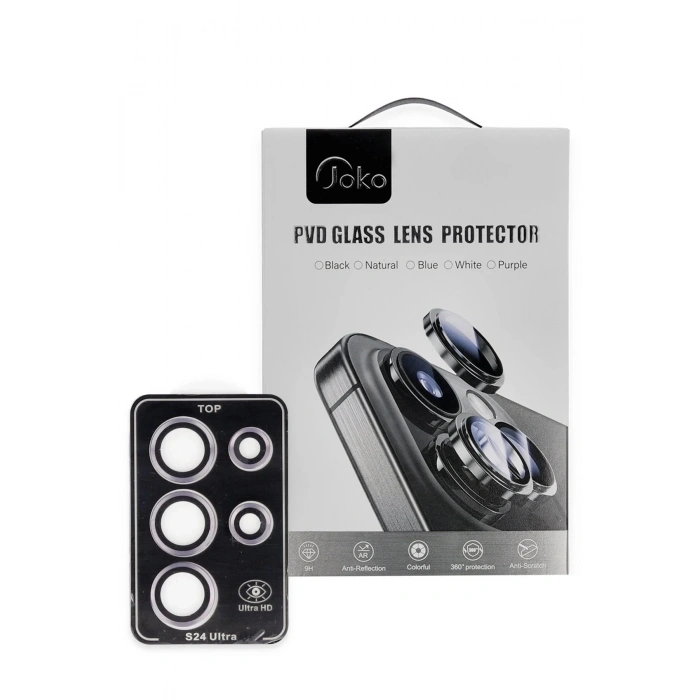 Samsung Galaxy S24 Ultra PVD Metal Kamera Lens - Pembe