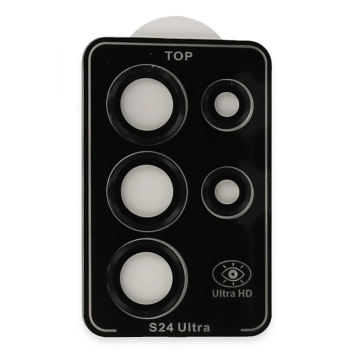 Samsung Galaxy S24 Ultra PVD Metal Kamera Lens - Siyah