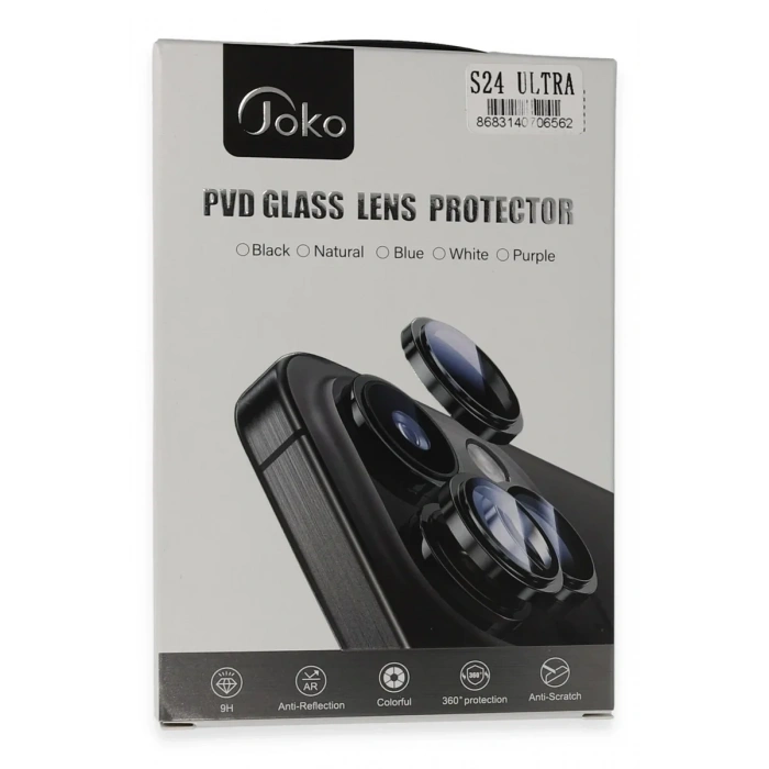 Samsung Galaxy S24 Ultra PVD Metal Kamera Lens - Siyah