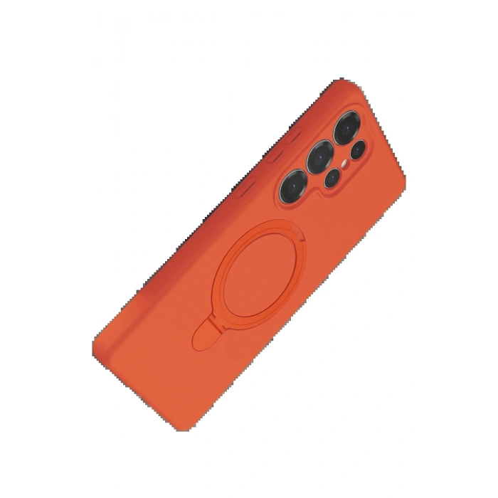 Samsung Galaxy S24 Ultra Regal Magsafe Standlı Kapak - Turuncu