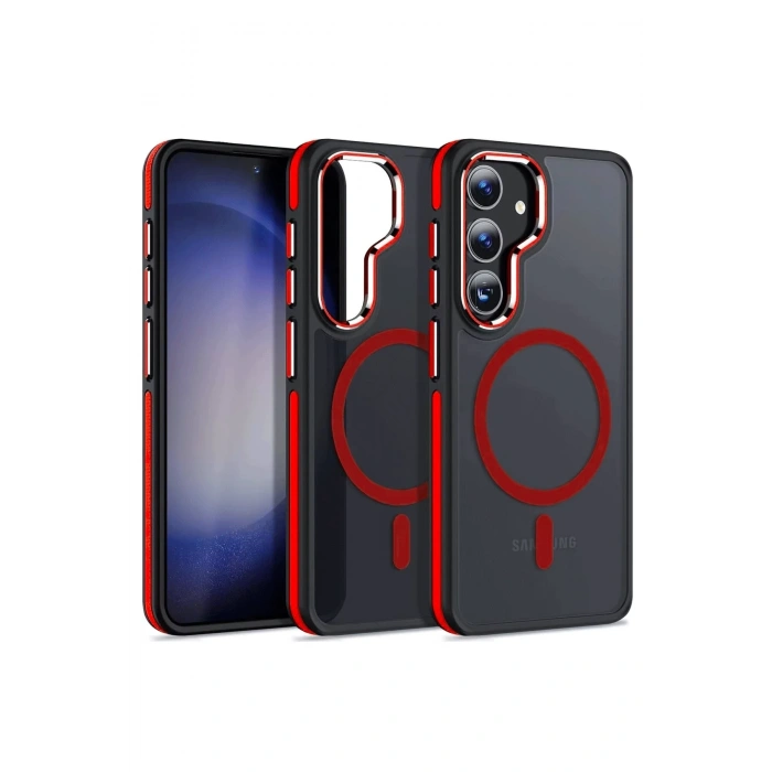 Samsung Galaxy S24 Winner Magsafe Kapak - Kırmızı