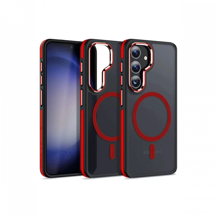 Samsung Galaxy S24 Winner Magsafe Kapak - Kırmızı