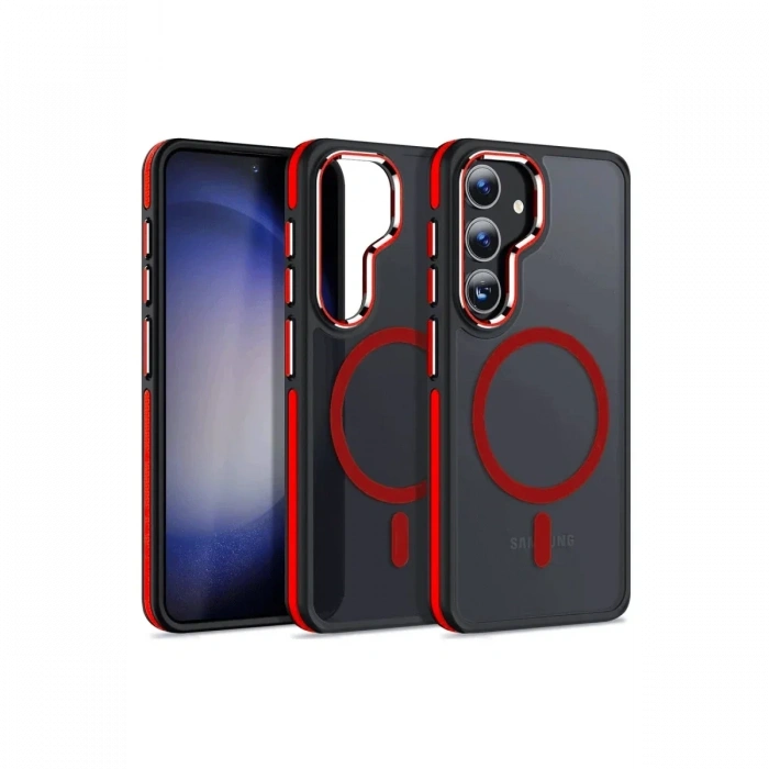 Samsung Galaxy S24 Winner Magsafe Kapak - Kırmızı