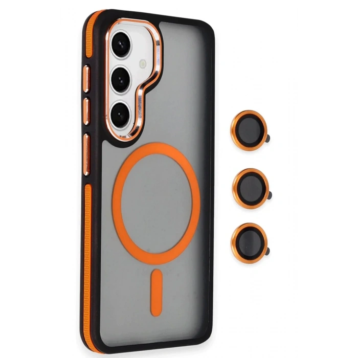 Samsung Galaxy S24 Winner Magsafe Kapak - Turuncu