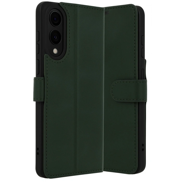 Samsung Galaxy S25 Edge Trend S Plus Kapaklı Kılıf - Koyu Yeşil