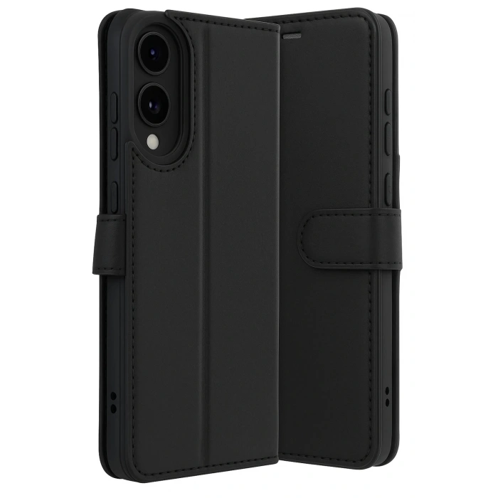 Samsung Galaxy S25 Edge Trend S Plus Kapaklı Kılıf - Siyah