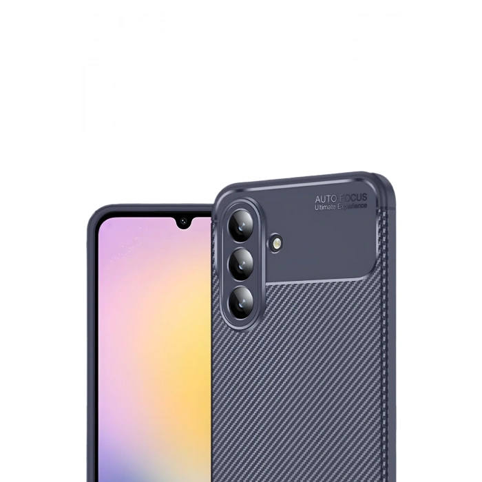 Samsung Galaxy S25 FE Auto Focus Karbon Kapak - Lacivert
