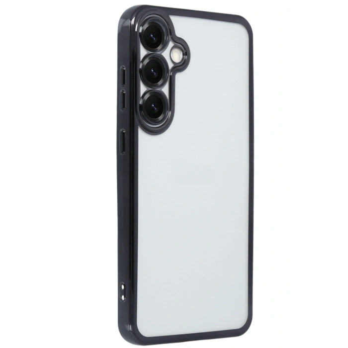 Samsung Galaxy S25 Kılıf Razer Lensli Silikon - Siyah