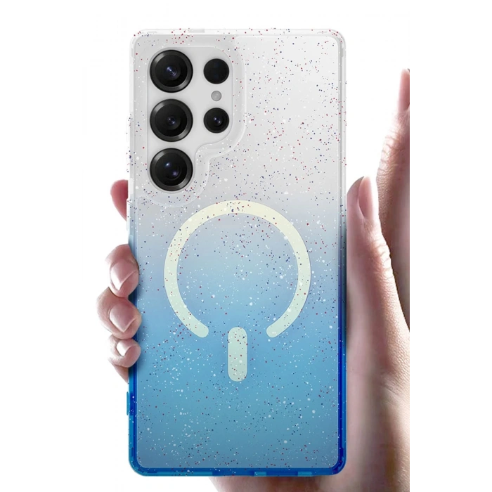 Samsung Galaxy S25 Plus Pummel Shiny Magsafe Kapak - Pembe