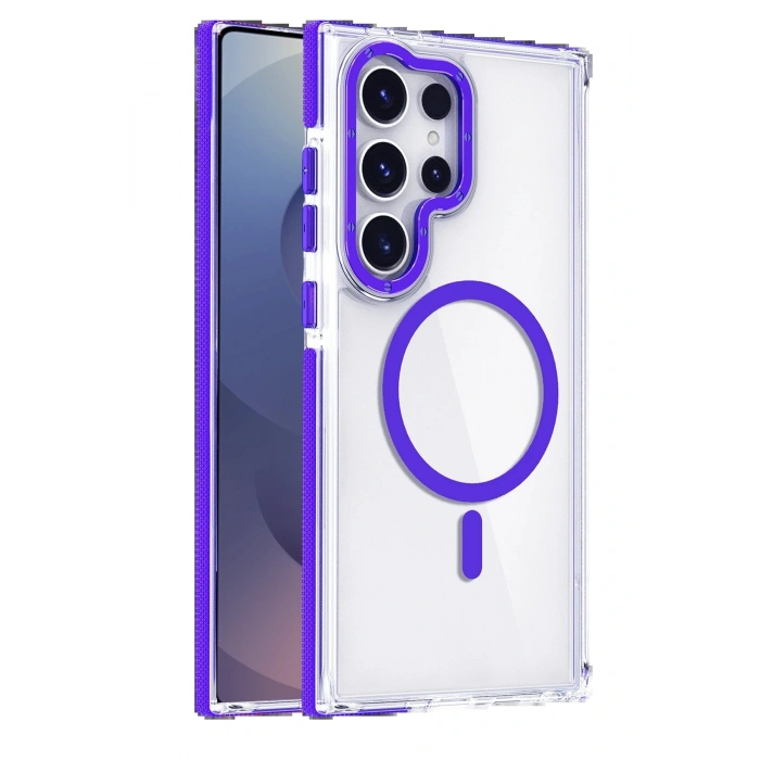 Samsung Galaxy S25 Ultra Bella Magsafe Kapak - Mavi