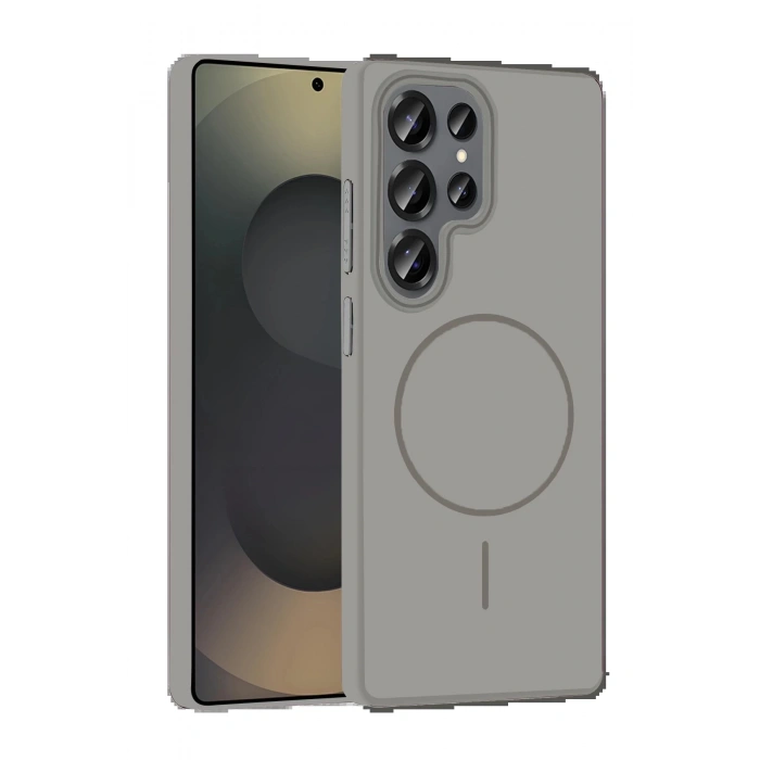 Samsung Galaxy S25 Ultra Broş Magsafe Kapak - Titan Gri