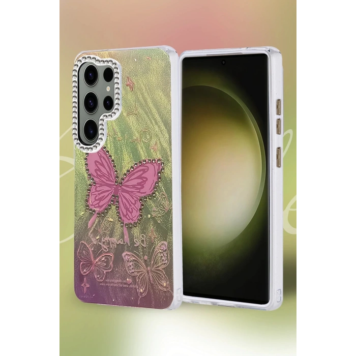 Samsung Galaxy S25 Ultra Kılıf Blade Aynalı Desenli Kapak - Desen 3