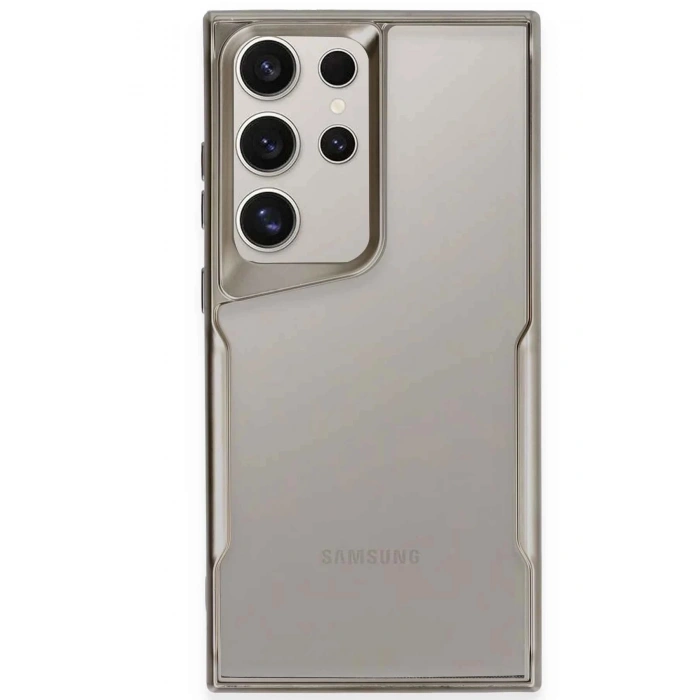Samsung Galaxy S25 Ultra Kılıf Boyi Silikon Kapak - Titan Gri