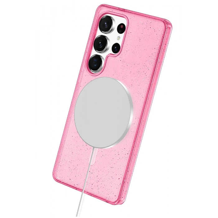 Samsung Galaxy S25 Ultra Star Magsafe Kapak - Pembe