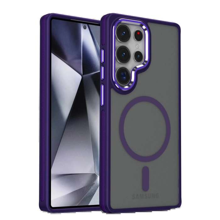 Samsung Galaxy S25 Ultra Winner Magsafe Kapak - Derin Mor