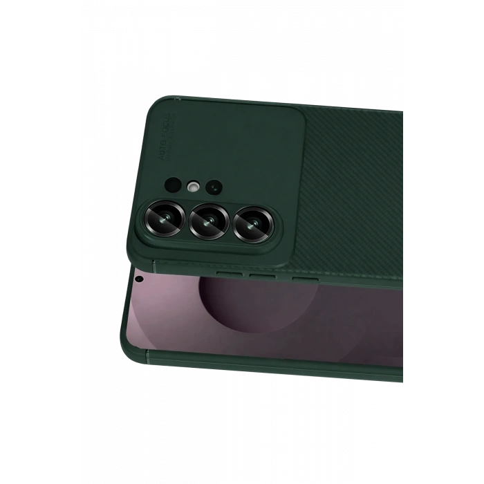 Samsung Galaxy S26 Ultra Auto Focus Karbon Kapak - Koyu Yeşil