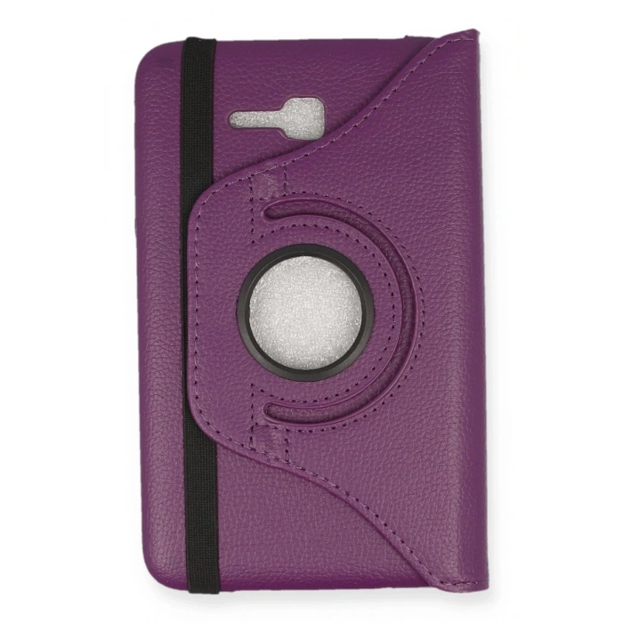 Samsung Galaxy T110 / T113 Tab 3 Lite 7 Kılıf 360 Tablet Deri Kılıf - Mürdüm