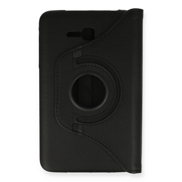 Samsung Galaxy T110 / T113 Tab 3 Lite 7 Kılıf 360 Tablet Deri Kılıf - Siyah