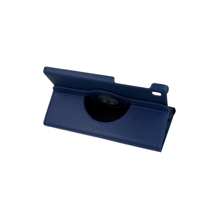 Samsung Galaxy T220 Tab A7 Lite 8.7 Kılıf 360 Tablet Deri Kılıf - Lacivert