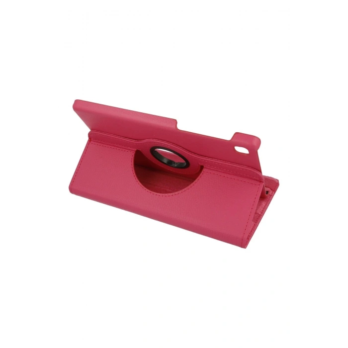 Samsung Galaxy T220 Tab A7 Lite 8.7 Kılıf 360 Tablet Deri Kılıf - Pembe