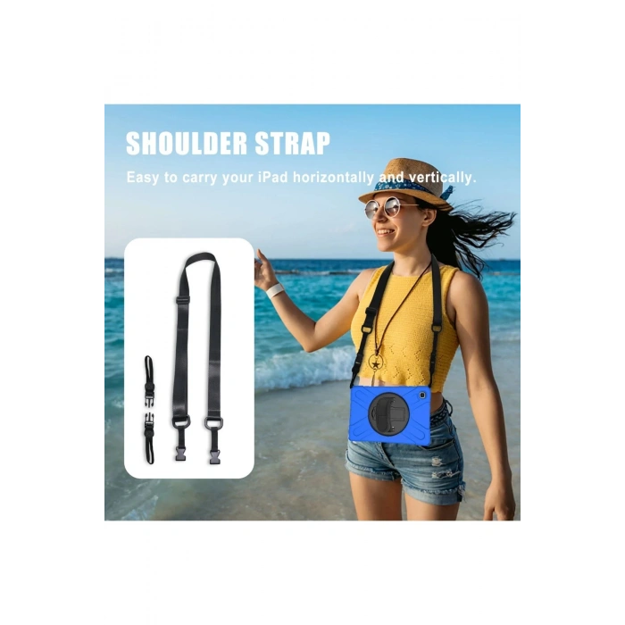 Samsung Galaxy T220 Tab A7 Lite 8.7 Kılıf Amazing Tablet Kapak - Mavi