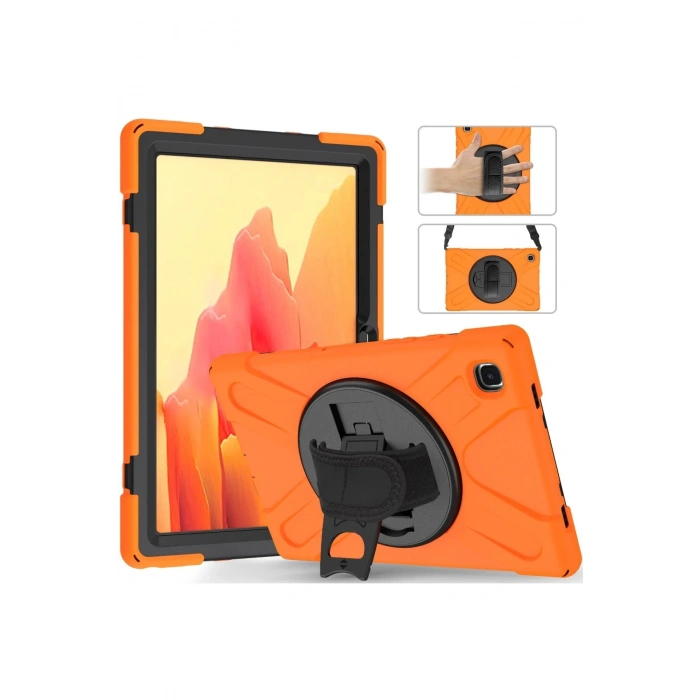 Samsung Galaxy T220 Tab A7 Lite 8.7 Kılıf Amazing Tablet Kapak - Turuncu