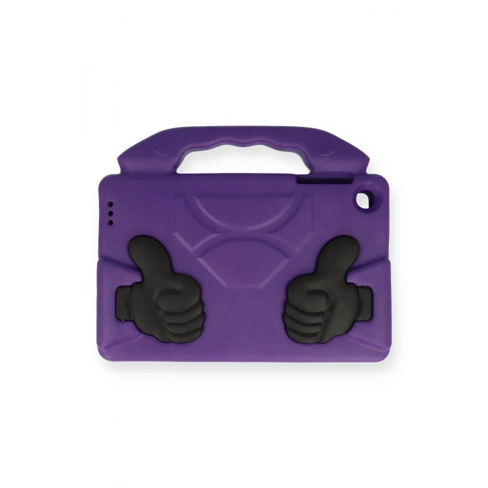 Samsung Galaxy T220 Tab A7 Lite 8.7 Kılıf Like Stantlı Tablet Silikon - Mor