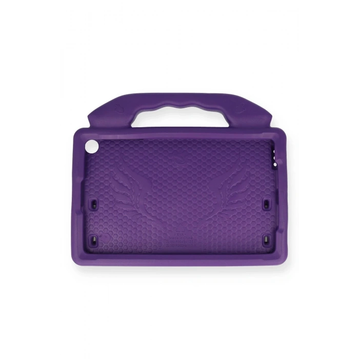 Samsung Galaxy T220 Tab A7 Lite 8.7 Kılıf Like Stantlı Tablet Silikon - Mor