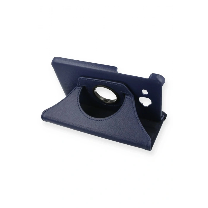 Samsung Galaxy T280 Tab A 7 Kılıf 360 Tablet Deri Kılıf - Lacivert