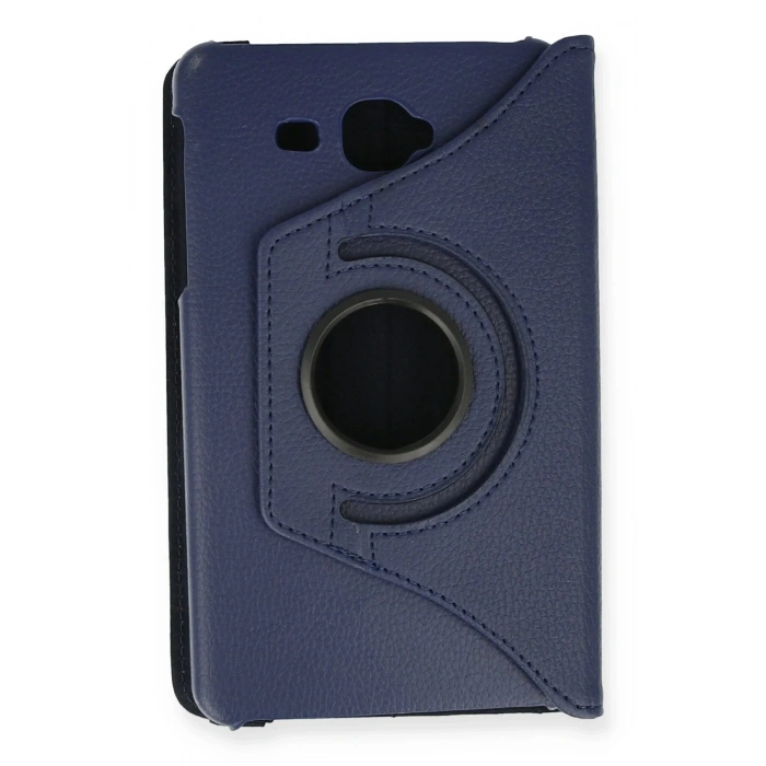 Samsung Galaxy T280 Tab A 7 Kılıf 360 Tablet Deri Kılıf - Lacivert