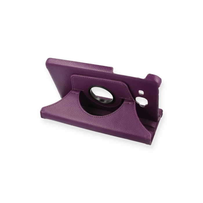 Samsung Galaxy T280 Tab A 7 Kılıf 360 Tablet Deri Kılıf - Mürdüm