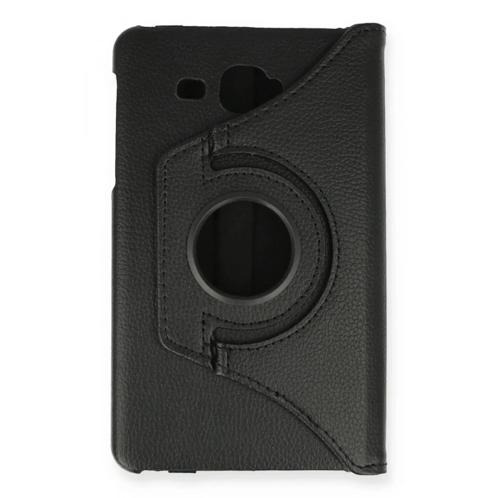 Samsung Galaxy T280 Tab A 7 Kılıf 360 Tablet Deri Kılıf - Siyah