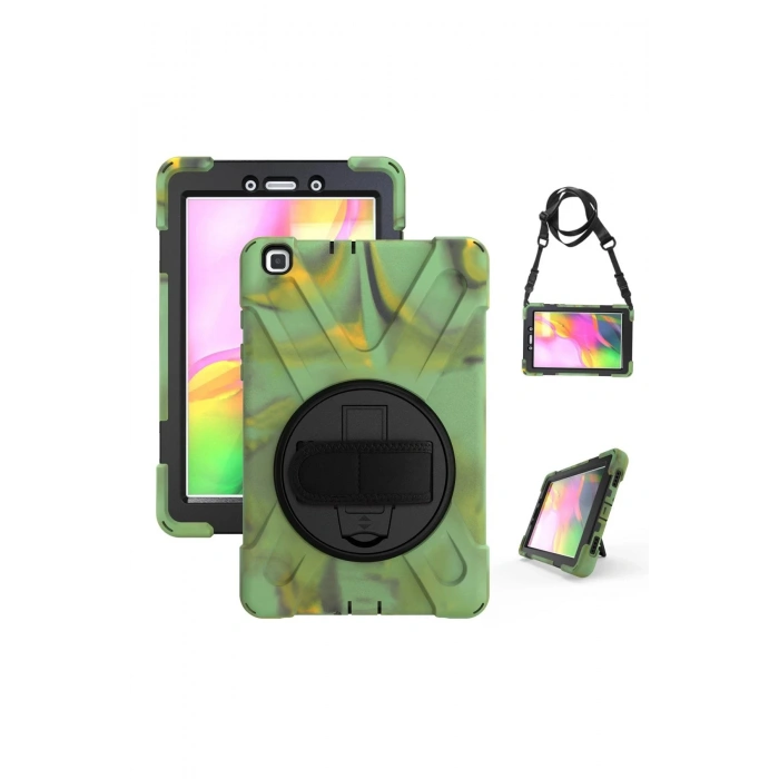 Samsung Galaxy T290 Tab A 8 Kılıf Amazing Tablet Kapak - Kamuflaj