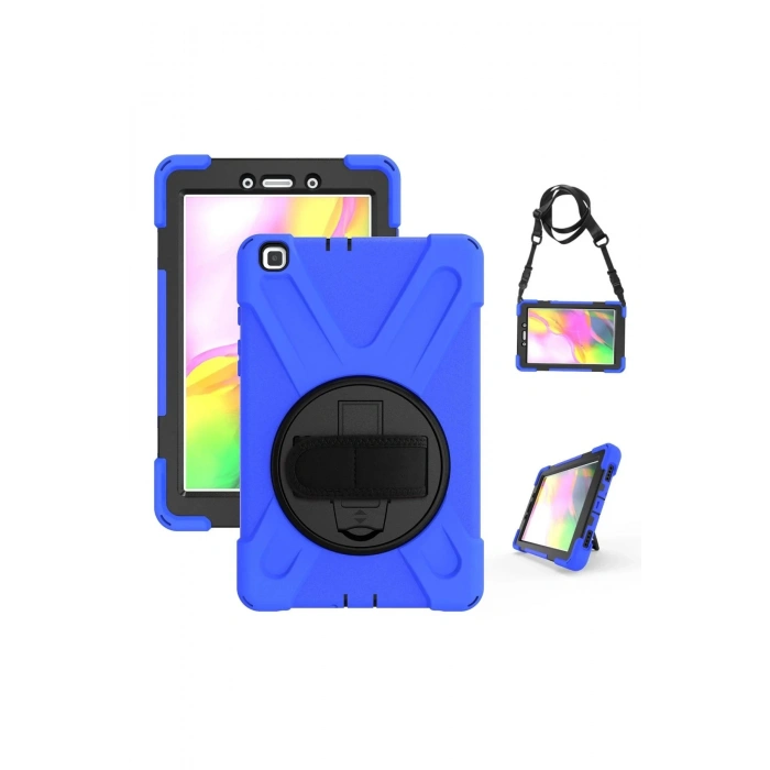 Samsung Galaxy T290 Tab A 8 Kılıf Amazing Tablet Kapak - Mavi