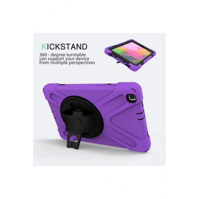 Samsung Galaxy T290 Tab A 8 Kılıf Amazing Tablet Kapak - Mor