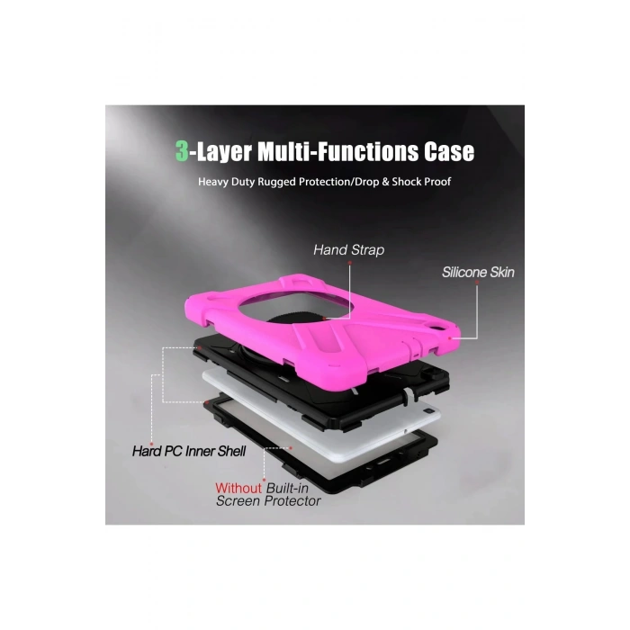 Samsung Galaxy T290 Tab A 8 Kılıf Amazing Tablet Kapak - Pembe