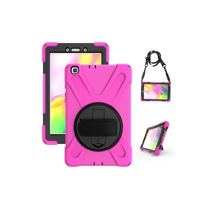 Samsung Galaxy T290 Tab A 8 Kılıf Amazing Tablet Kapak - Pembe