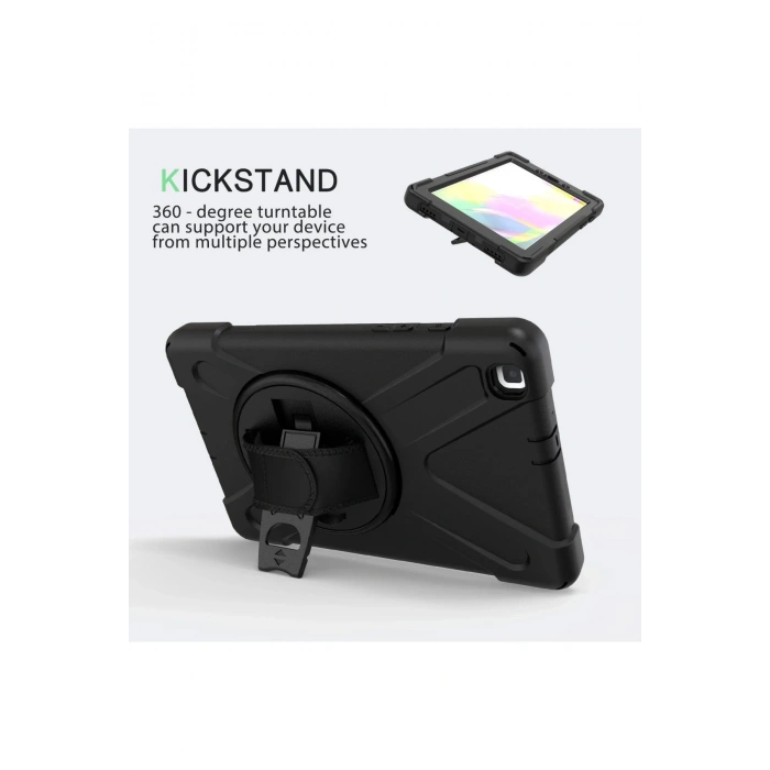 Samsung Galaxy T290 Tab A 8 Kılıf Amazing Tablet Kapak - Siyah