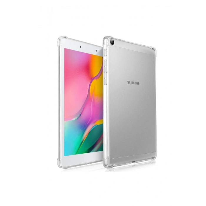 Samsung Galaxy T290 Tab A 8 Kılıf Anti Shock Tablet Silikon - Şeffaf