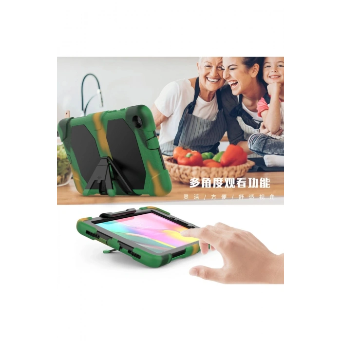 Samsung Galaxy T290 Tab A 8 Kılıf Griffin Tablet Kapak - Kamuflaj