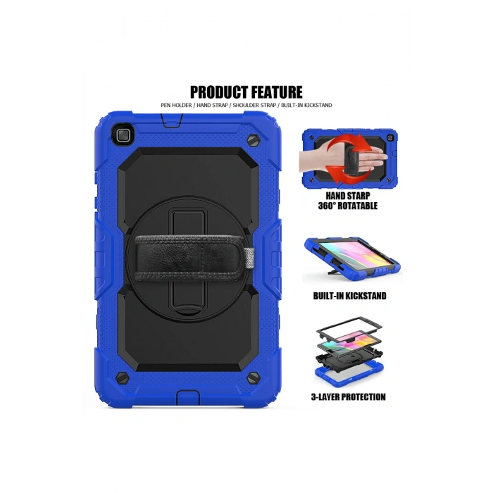 Samsung Galaxy T290 Tab A 8 Kılıf Pars Tablet Kapak - Mavi